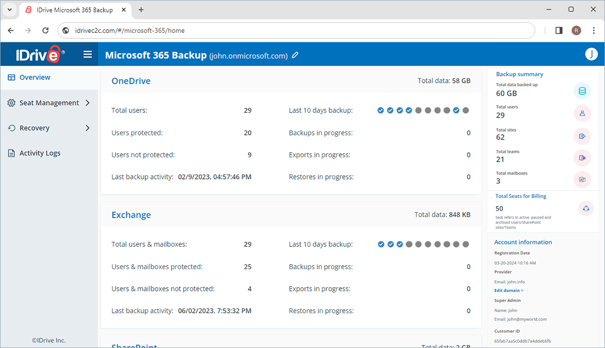 Microsoft Office 365 Backup