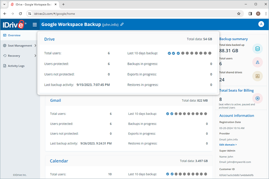 Google Workspace Backup