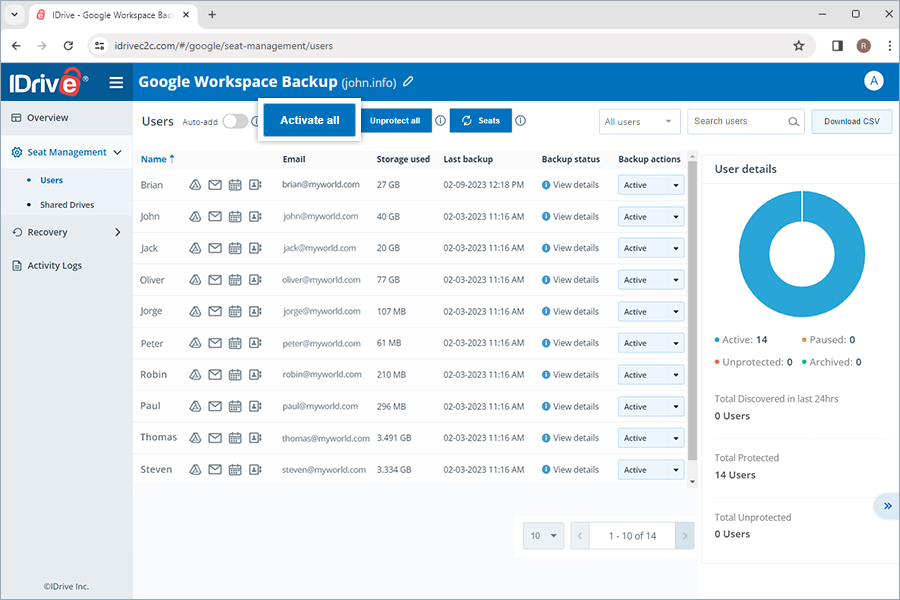 Google Workspace Backup